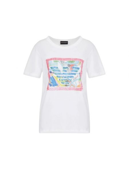 T-shirt mit kurzen ärmeln Emporio Armani weiß