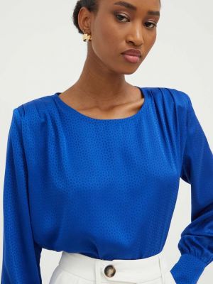 Блуза с принт Answear Lab синьо