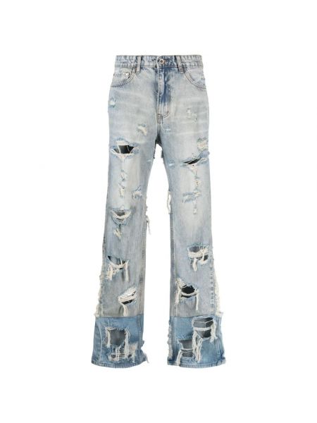 Zerrissene straight jeans Who Decides War blau