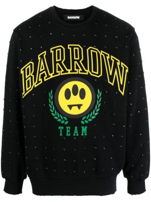 Bluza bawełniana z nadrukiem Barrow czarna