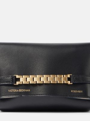 Kožený náhrdelník Victoria Beckham čierna