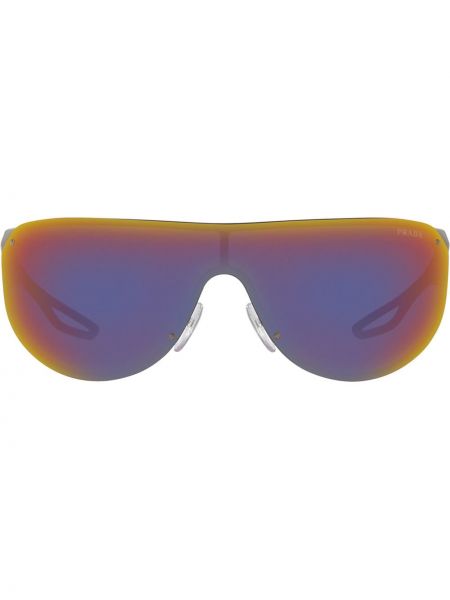Oversized sončna očala Prada Linea Rossa