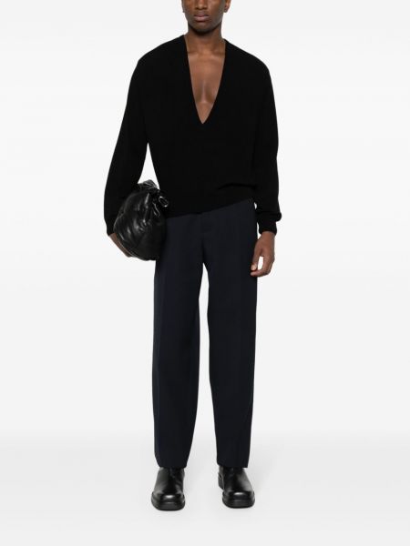 Pullover mit v-ausschnitt Lemaire schwarz