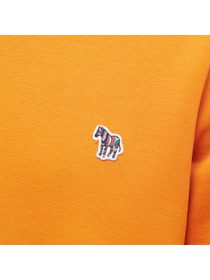Свитшот с принтом с принтом зебра Paul Smith оранжевый