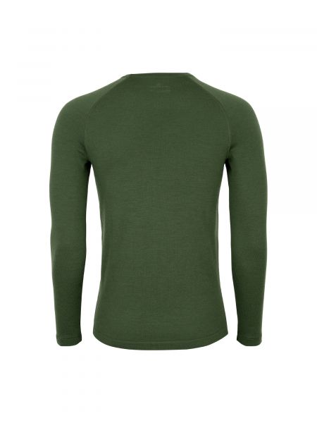 T-shirt manches longues en laine mérinos Danish Endurance vert