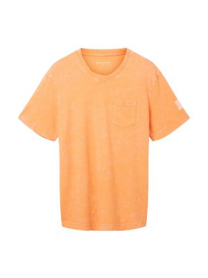 T-shirt mit v-ausschnitt Tom Tailor orange
