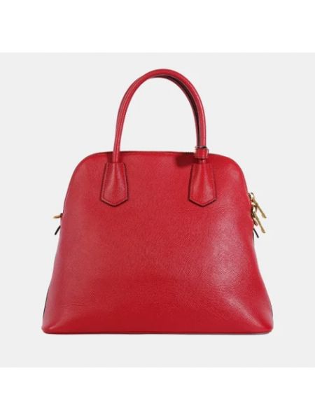 Bolso satchel de cuero retro Prada Vintage rojo