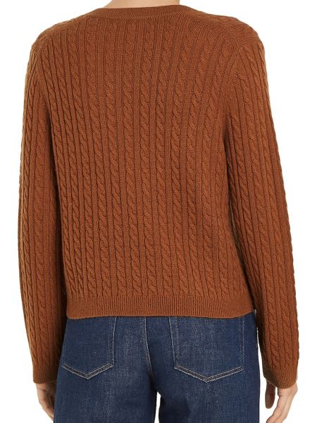 Шерстяной свитер Tommy Hilfiger коричневый