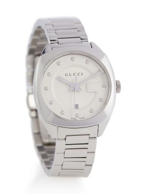 Zegarek ze stali chirurgicznej Gucci srebrny