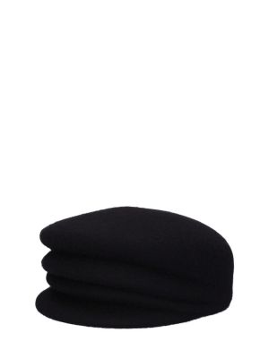 Șapcă de lână Yohji Yamamoto negru