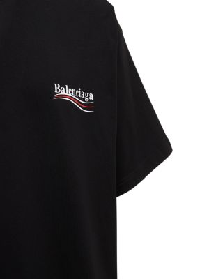 Priliehavé tričko Balenciaga čierna