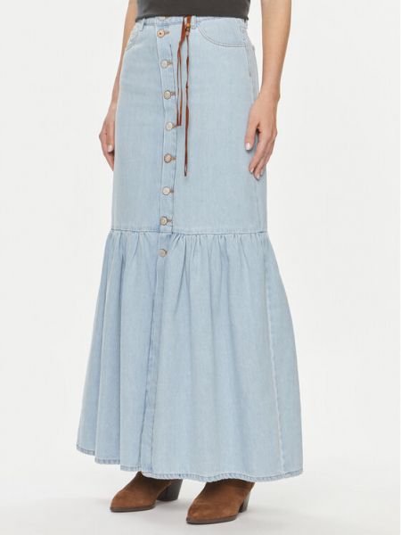 Priliehavá džínsová sukňa Vicolo modrá