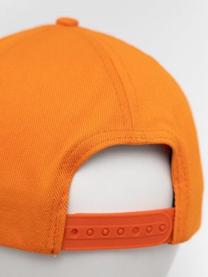 Bavlněný čepice s aplikacemi Labellamafia oranžový
