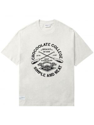 Raštuotas medvilninis marškinėliai Chocoolate