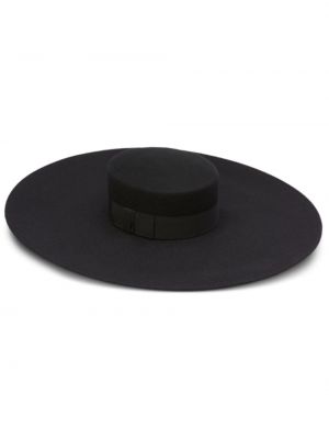 Plstěná vlnená čiapka Nina Ricci čierna
