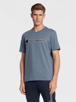 T-shirt brodé Champion bleu