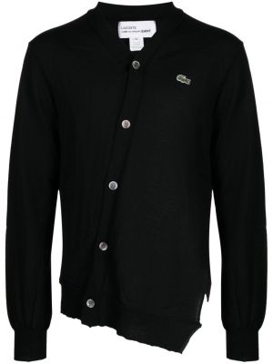 Cardigan de lână asimetric Comme Des Garçons Shirt negru