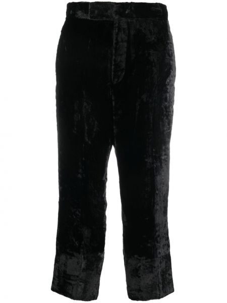 Sametové kalhoty Sapio černé