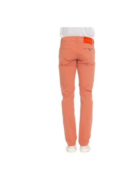 Pantalones chinos slim fit con bolsillos Jacob Cohen naranja