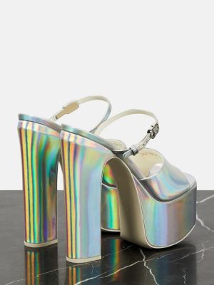 Sandale cu platformă Valentino Garavani argintiu