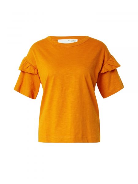 Tricou Selected Femme portocaliu