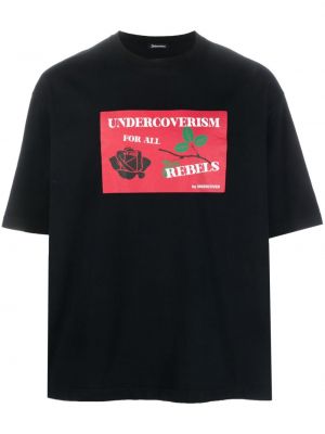 Тениска с принт Undercoverism черно
