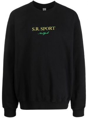 Trykt sweatshirt Sporty & Rich svart