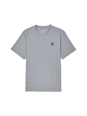 Tričko s výšivkou s krátkými rukávy s hvězdami Converse šedé
