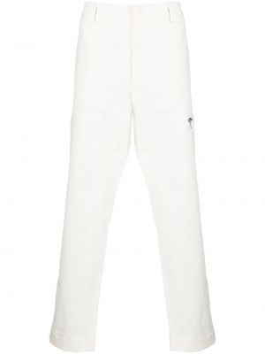 Kõrge vöökohaga sirged püksid Moncler valge