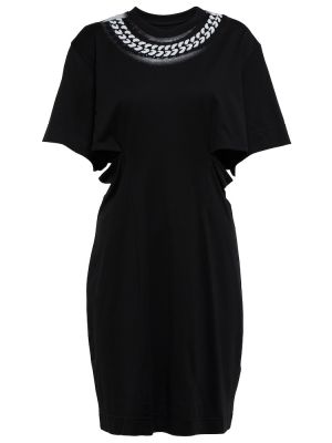 Sukienka mini bawełniane Givenchy - сzarny