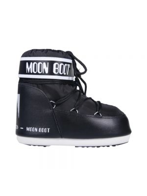 Nylonowe botki zimowe Moon Boot czarne