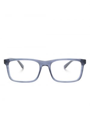 Brille mit print Emporio Armani blau