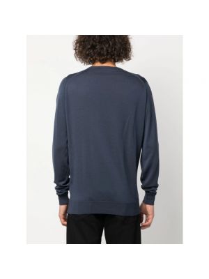 Sweatshirt mit rundhalsausschnitt John Smedley blau