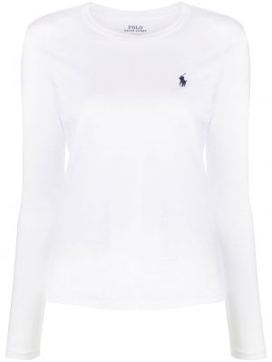 T-shirt z haftem Polo Ralph Lauren, biały