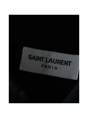 Blusa de seda Saint Laurent Vintage negro
