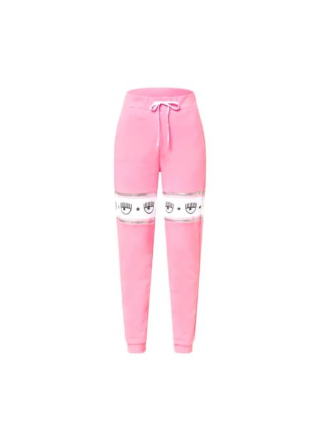 Pantalones de chándal elegantes Chiara Ferragni Collection rosa