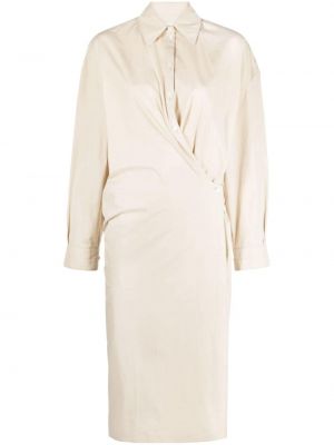 Midi haljina Lemaire bijela