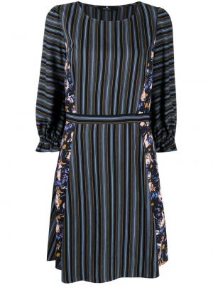 Φλοράλ ριγέ φόρεμα με σχέδιο Ps Paul Smith μπλε