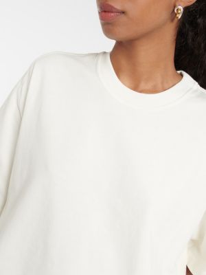 Oversized bavlněné tričko jersey Bottega Veneta bílé