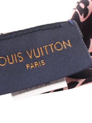 Echarpe en soie Louis Vuitton noir