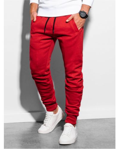 Sportovní kalhoty Ombre Clothing červené