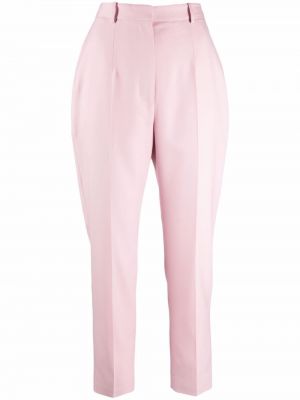 Укороченные брюки Alexander Mcqueen, розовый