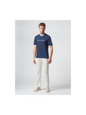 Camisa de algodón Jacob Cohen azul