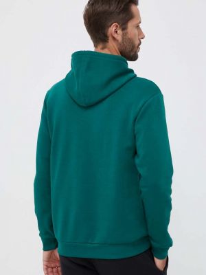 Mikina s kapucí s potiskem Adidas zelená