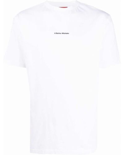 T-shirt con stampa A Better Mistake bianco