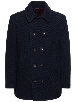 Cappotto di lana Etro blu