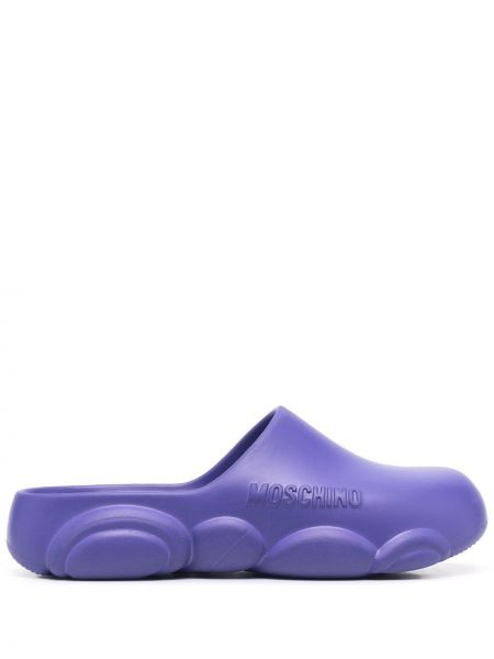 Papuci tip mules Moschino violet