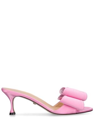 Satenske sandale Mach & Mach ružičasta