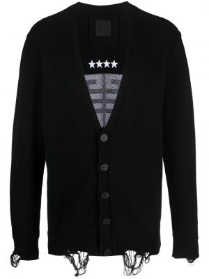 Bombažni pulover Givenchy črna