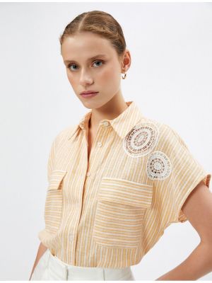 Lininė marškiniai su aplikacija Koton